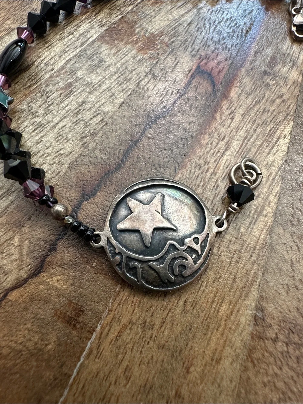 Vintage Sterling Moon Bracelet
